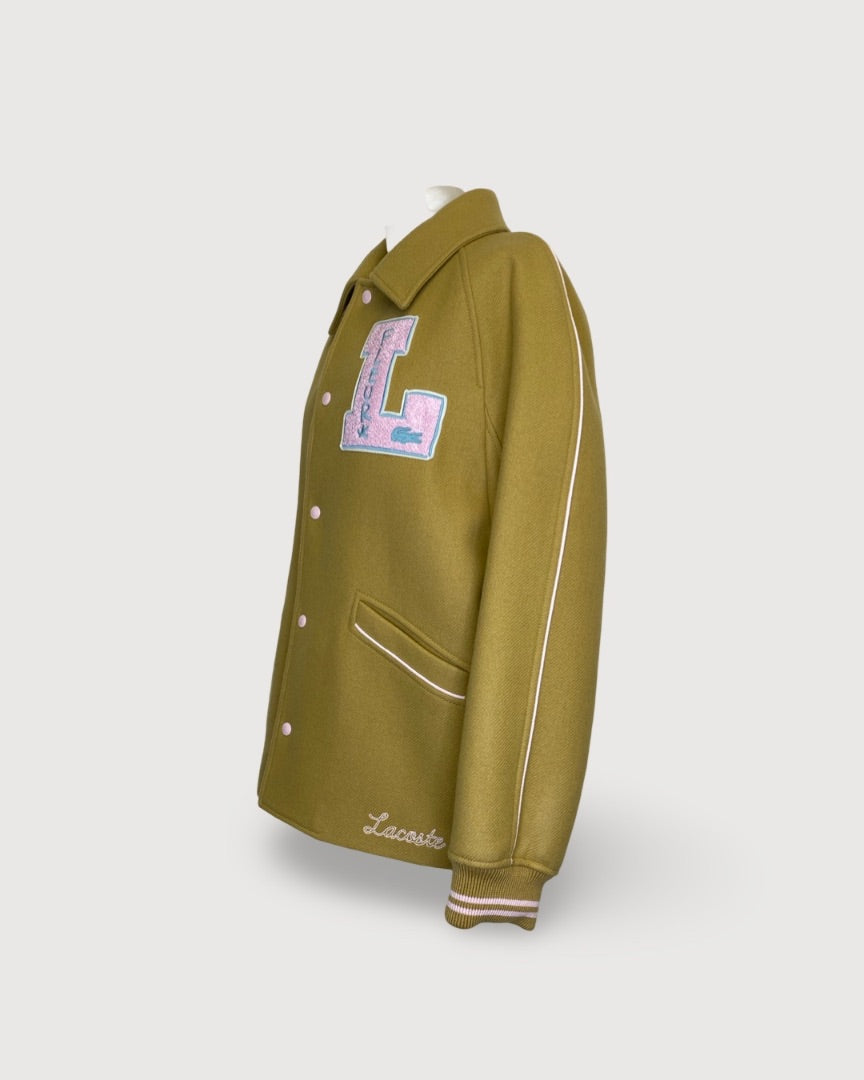 Yellow Lacoste X Golf Le Fleur Varsity Jacket, L