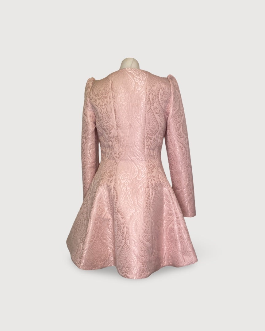 Love Shack Fancy L/S Dress Pink 10