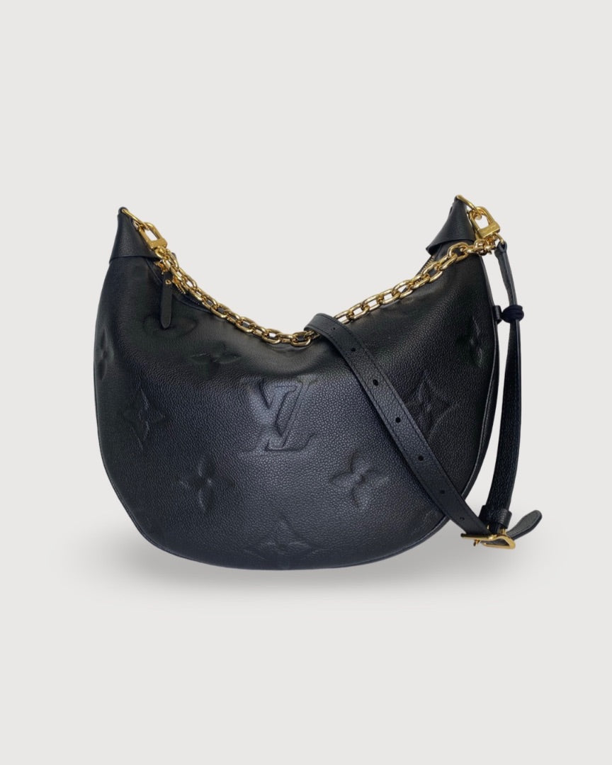 Black Louis Vuitton Loop Hobo, OS