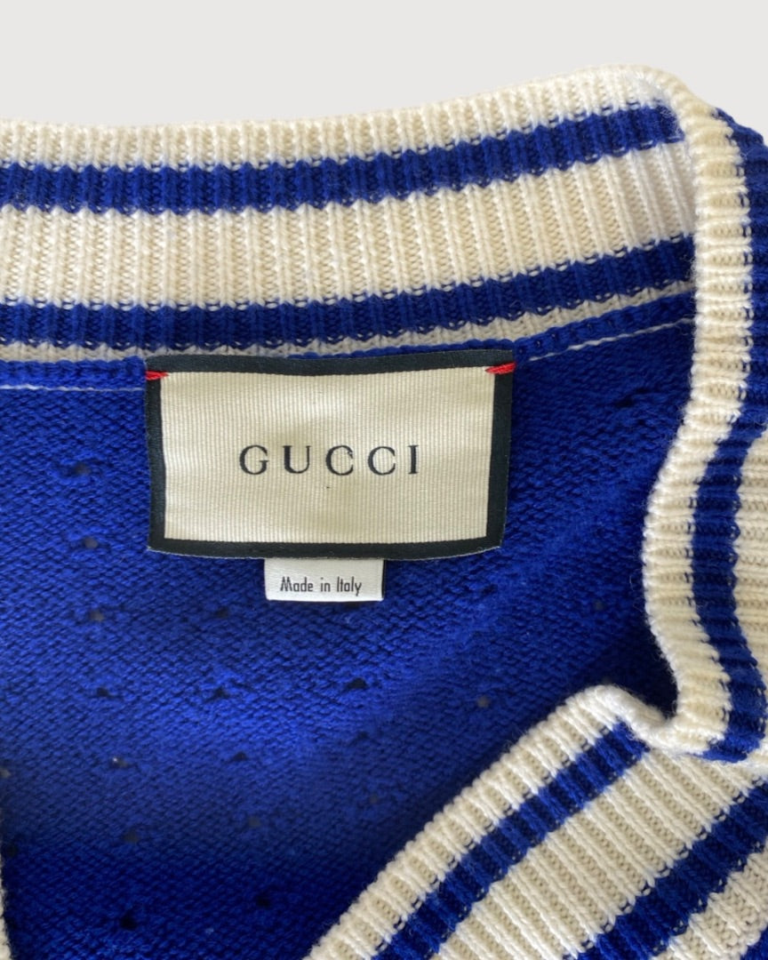 Blue Gucci Knit Jumper, L