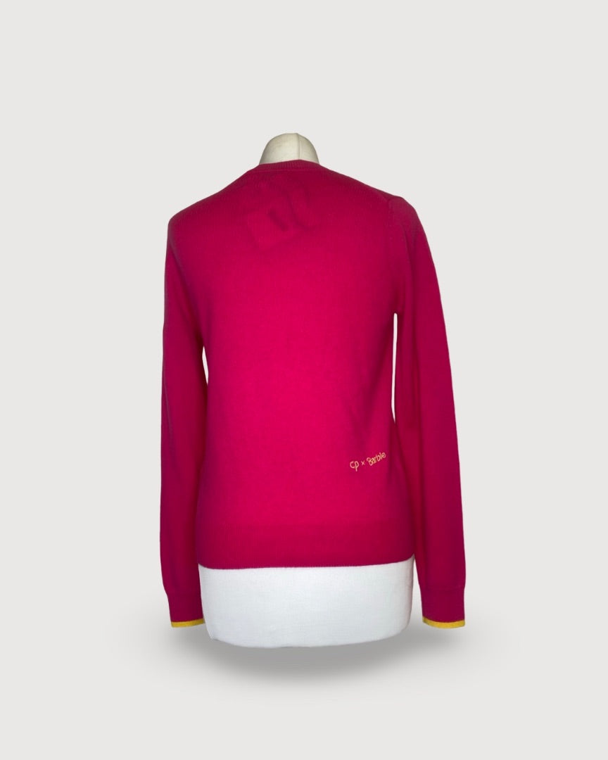 Pink/ Yellow Chinti & Parker Barbie Barbie Jumper, XS
