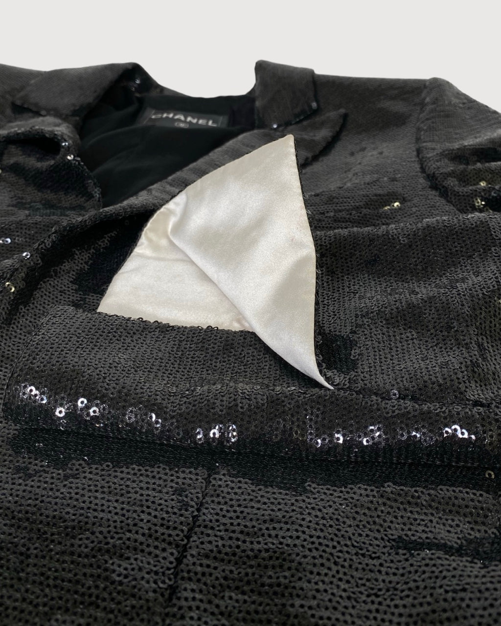 Black Chanel Sequin Jacket