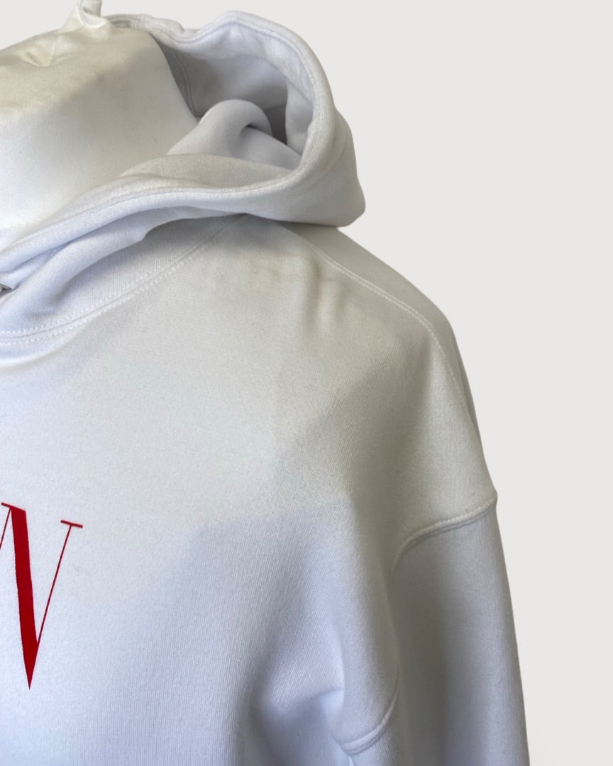 Red / White Valentino Hoodie, L