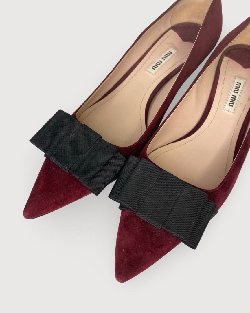 Burgundy Miu Miu Shoes, 41