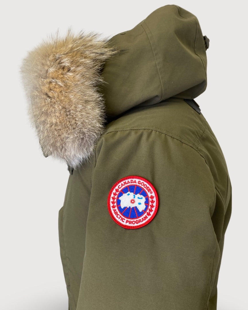 Khaki Canada Goose Parker with Fur, S