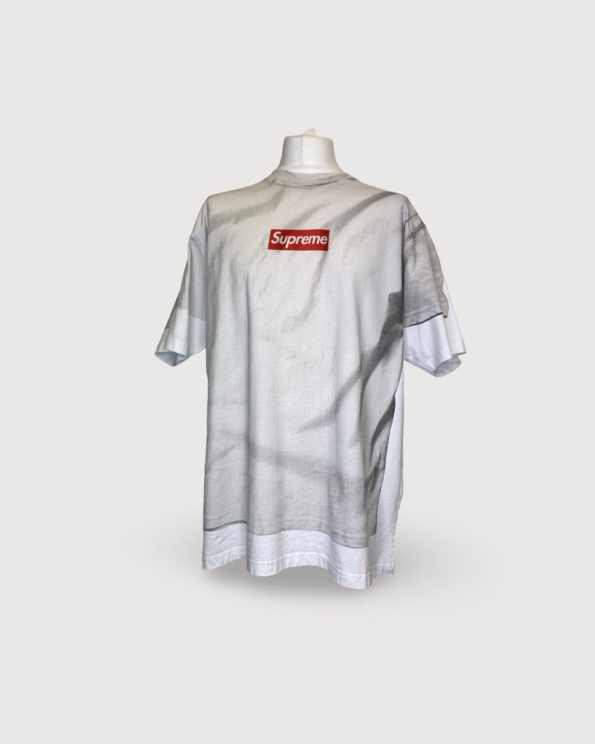 White Supreme X MM6 T-shirt, XL