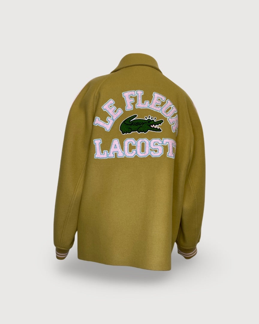 Yellow Lacoste X Golf Le Fleur Varsity Jacket, L