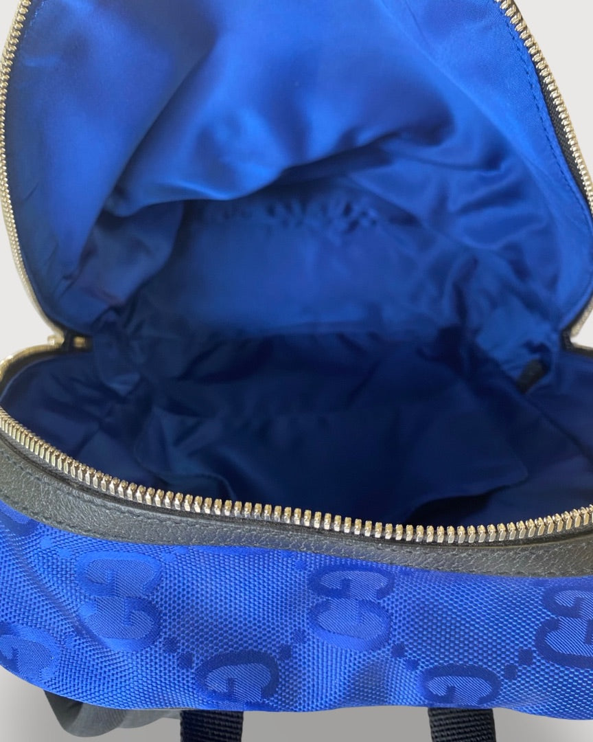 Gucci Blue Nylon GG Backpack