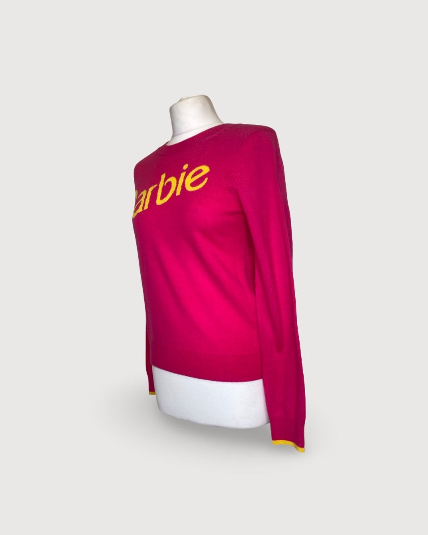 Pink/ Yellow Chinti & Parker Barbie Barbie Jumper, XS