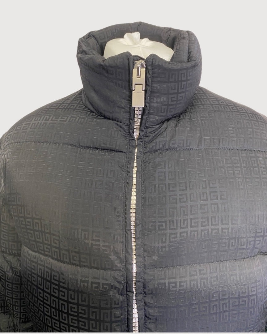 Black Givenchy Monogram Puffer Jacket, 48