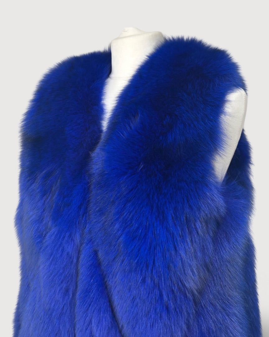 Blue Doud Fur Gilet