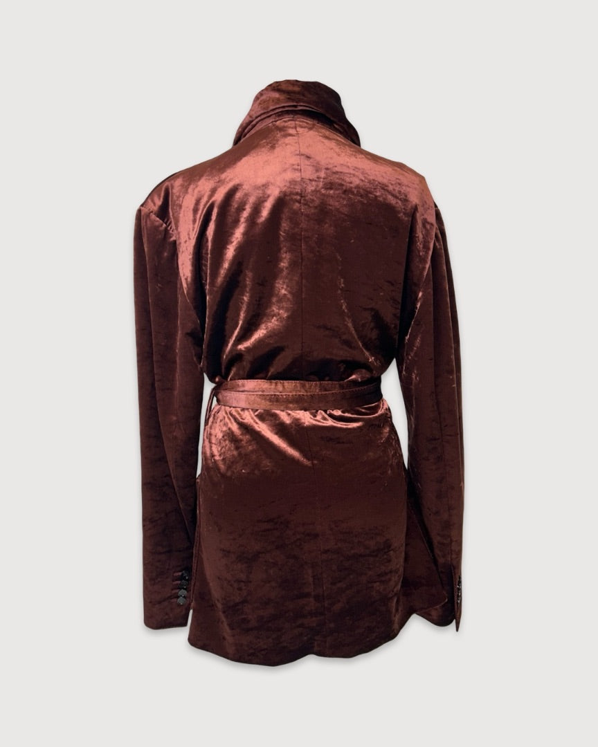 Burgundy Dolce & Gabbana velvet jacket, 48