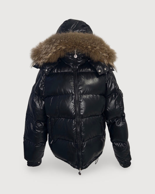 Black Moncler Coat, M