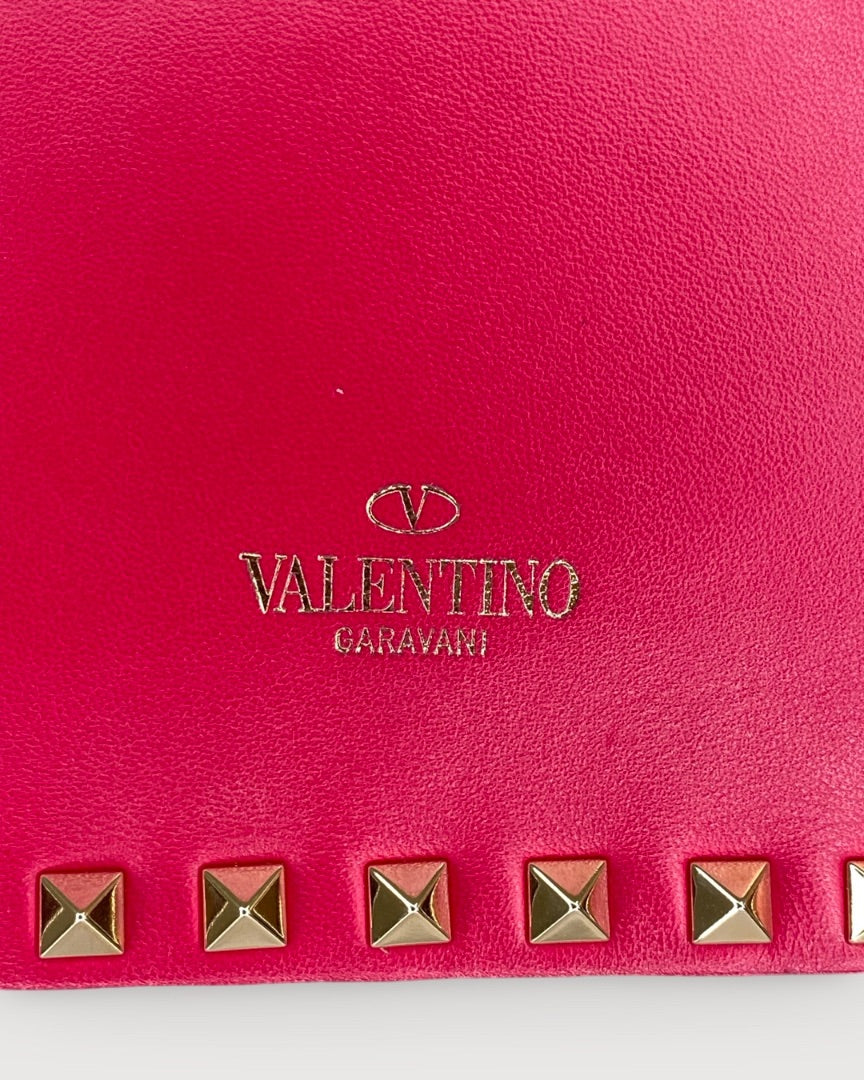 Valentino Rockstud Clutch Pink