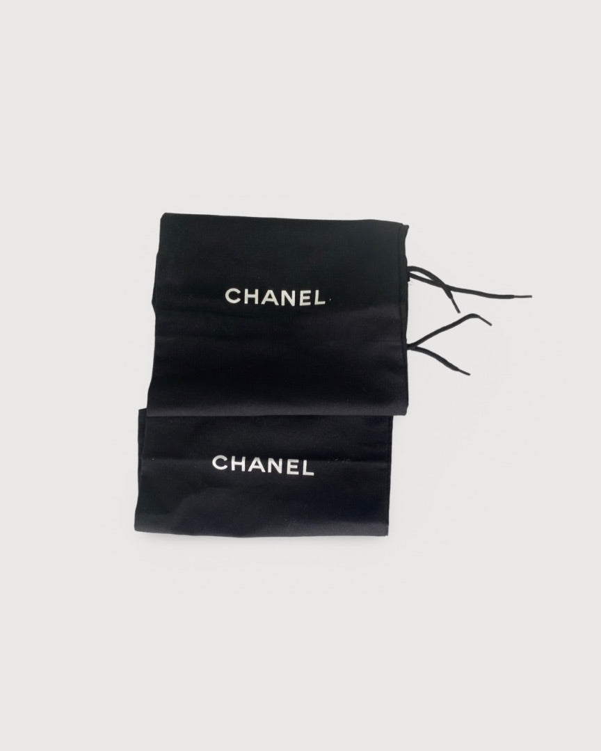 Chanel Pearl Mule Heels Gold 40