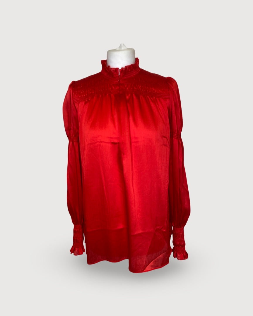 ME+EM L/S Blouse Red 6