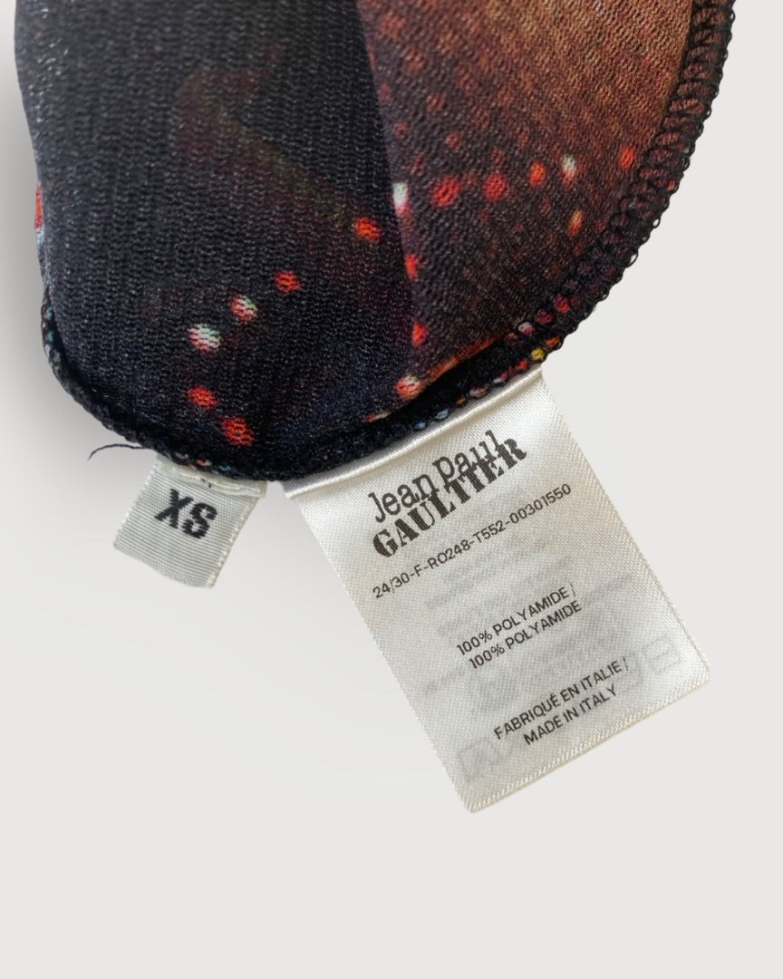 Black / Orange Jean Paul Gaultier Dress, XS