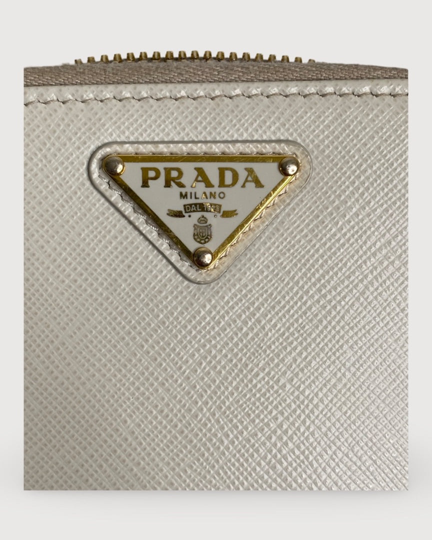 Cream Prada Bag