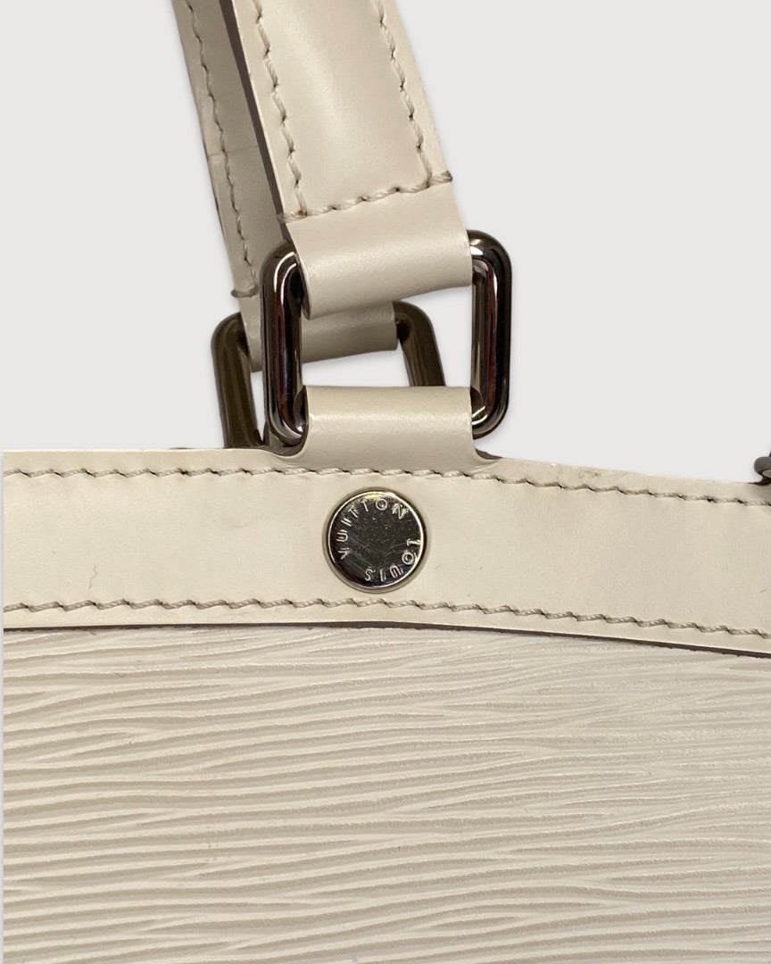 Cream Louis Vuitton Brea MM Tote