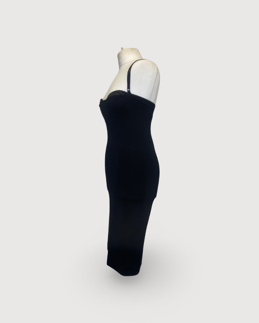 Dolce & Gabbana Bustier Slip Dress Black S