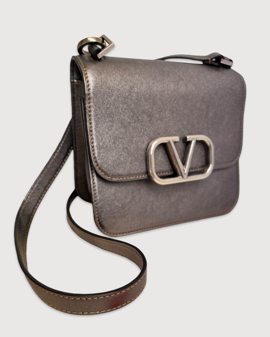 Metallic Valentino V SLing Bag