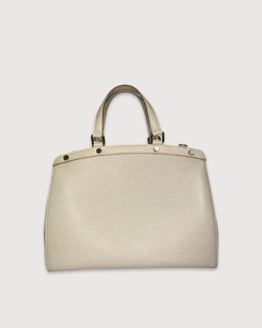 Cream Louis Vuitton Brea MM Tote