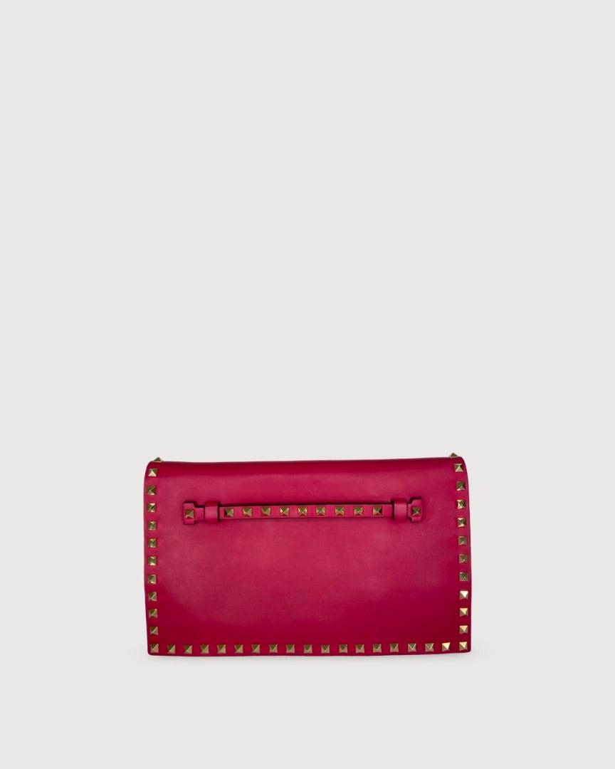 Valentino Rockstud Clutch Pink