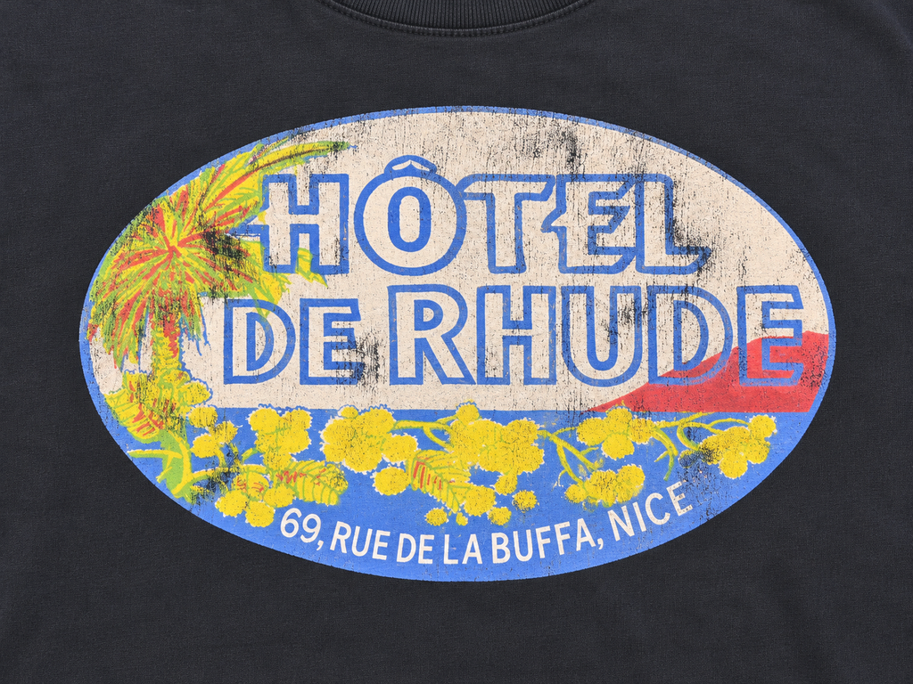 Hôtel de Rhude graphic print detail