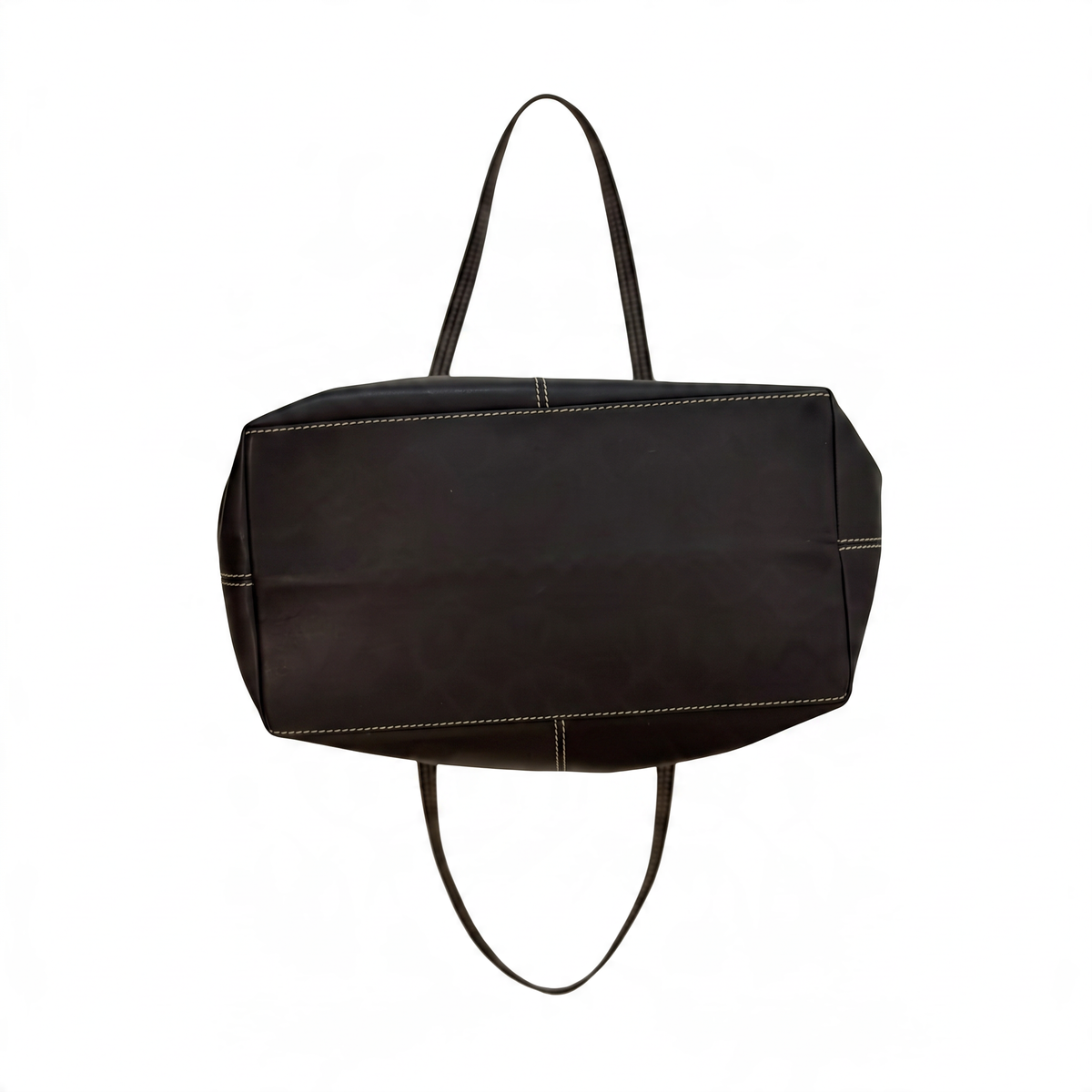 Tod’s navy leather tote bag, base view